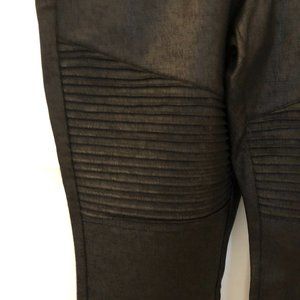 STUDIO PONTE MOTO SLIM FIX PIXIE PANT - BLACK Sz 2